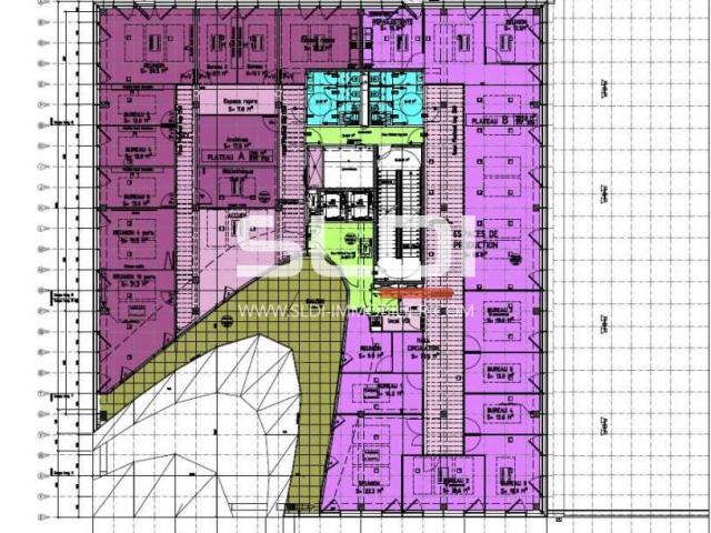 Bureaux A LOUER - LYON - 1 068 m²